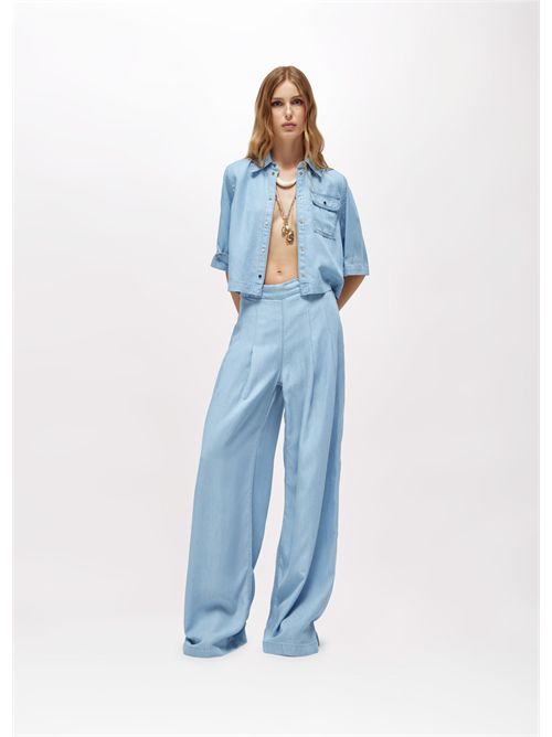 Camicia boxy in denim lyocell BLUGIRL BLUMARINE | RA6078D5049/77564